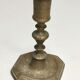 Old bronze candle holder, seventeenth century