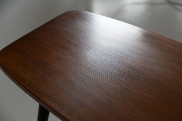 Table basse vintage en bois de hêtre d'Europe, années 1960