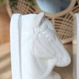 Magnificent pair of vintage ceramic bookends (D-0038)