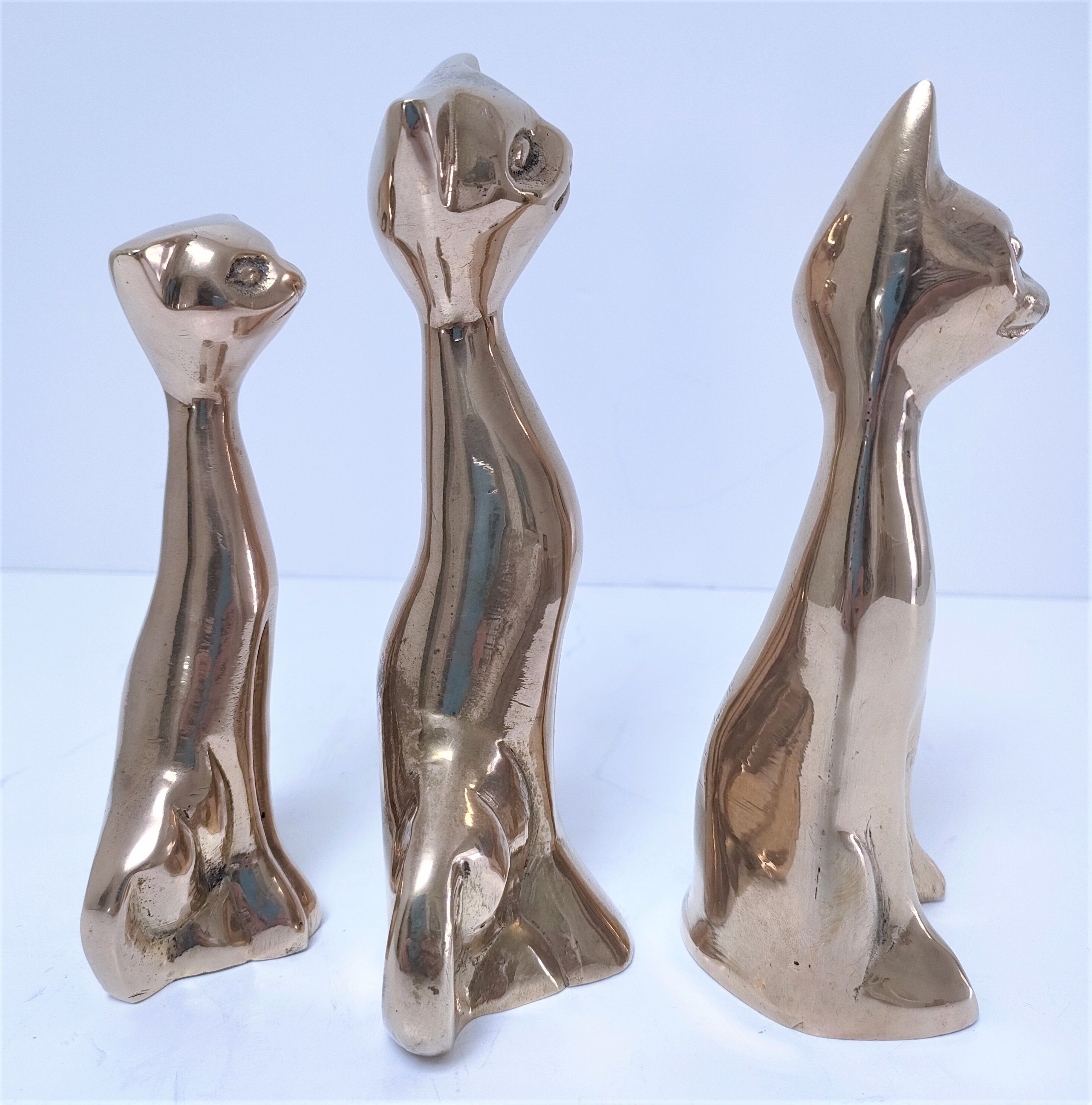 Three cats brass massive design 80s