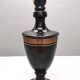 Robert Deschuytener - Baluster lamp - Black and gold ceramic - 1970s