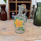 Vintage pitcher made of blown glass