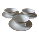 Three porcelain tea cups