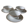 Trois tasses à thé porcelaine