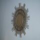 Vintage Sun mirror in wicker, Italy, 1960s