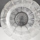 Cut crystal ball vase