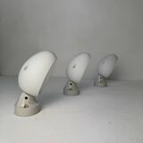 Lot of 3 old vintage slanted wall lights