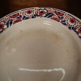 Set of 10 deep plates in Sarreguemines ironstone, "Sermaize" model