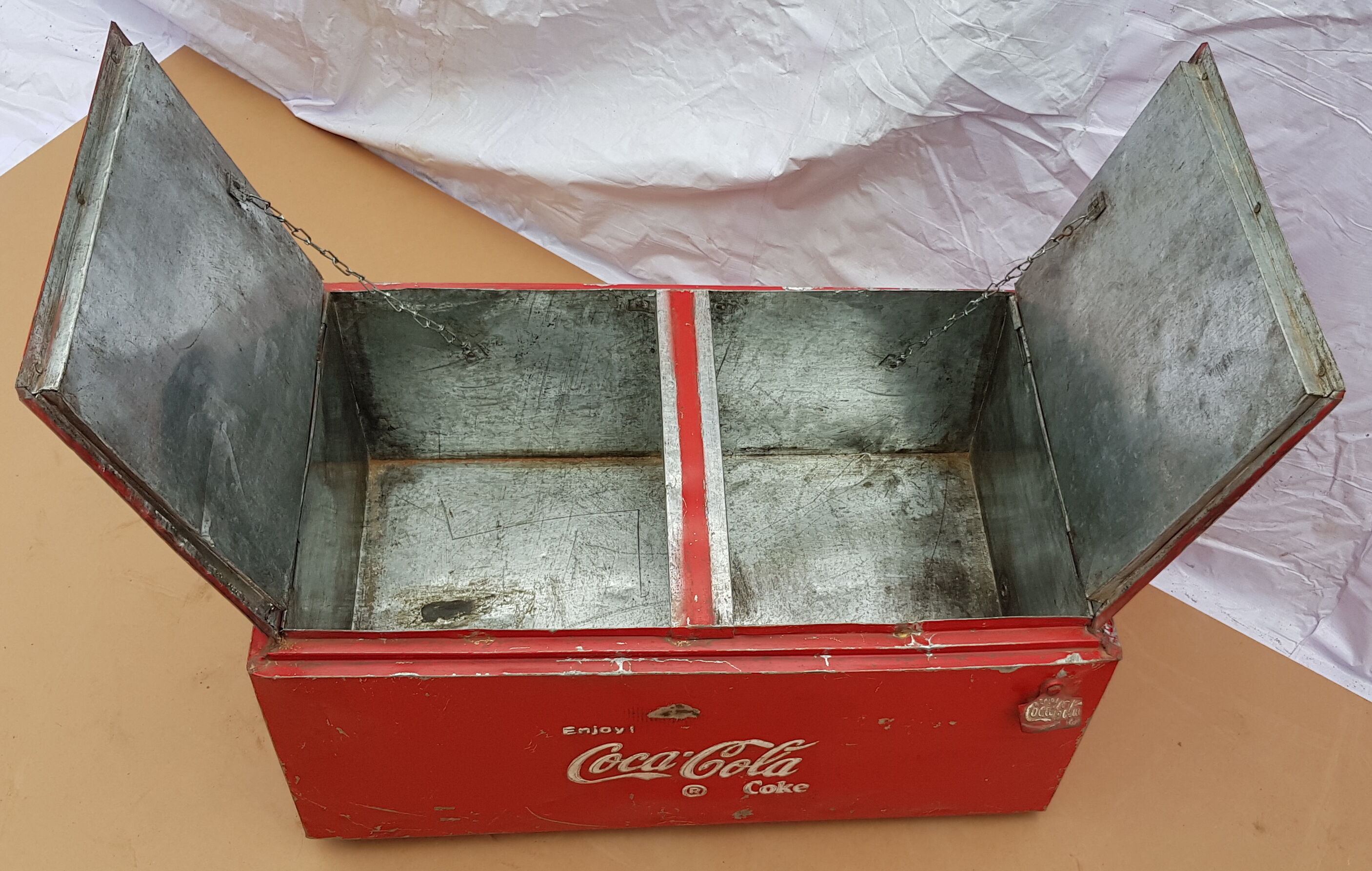 Coca-Cola double metal cooler