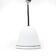 White glass ceiling light with black edges, 1970s.