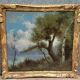 Da Silva after Corot: oil painting on panel landscape late 19th century
