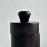 Old brutalist style wooden pot.