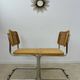 Lot of 2 identical caned chairs Cesca B32 design Marcel Breuer 1970 Made in Italy vintage
