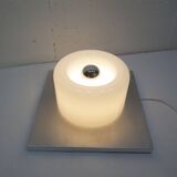 Ceiling light Doria Leuchten 1960, Germany, Alu Opaline + bulb