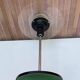 Post-modern vintage lamp in black metal and plexiglass from the 1970s.