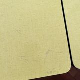 Yellow formica table with extensions