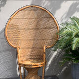 Armchair Emmanuelle vintage rattan