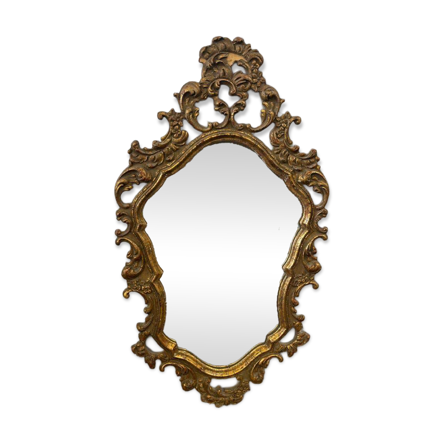 Vintage gold baroque mirror / wall mirror