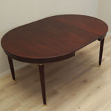 Round mahogany table, Danish design, 1970s, production: Denmark