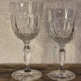 Crystal stemmed glasses