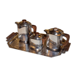 Tea set in silver metal 30s