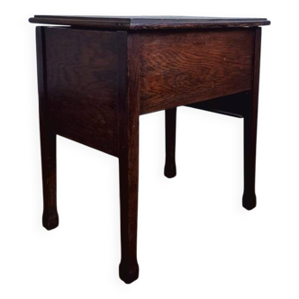 Table d'appoint coffre en chêne
