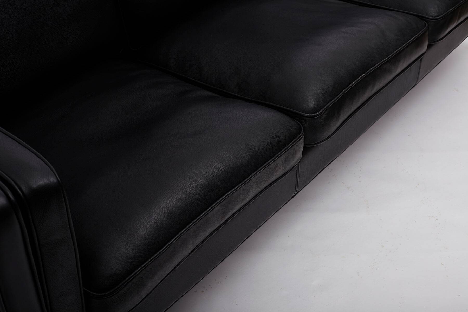 Leather Sofa produced by Hurup Møbelfabrik, Denmark 1970s.