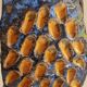 Glazed Terracotta Sculpture Signed - Abstract Art - Blue Amber