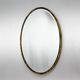 Vintage Brass Wall Mirror with Facet, France