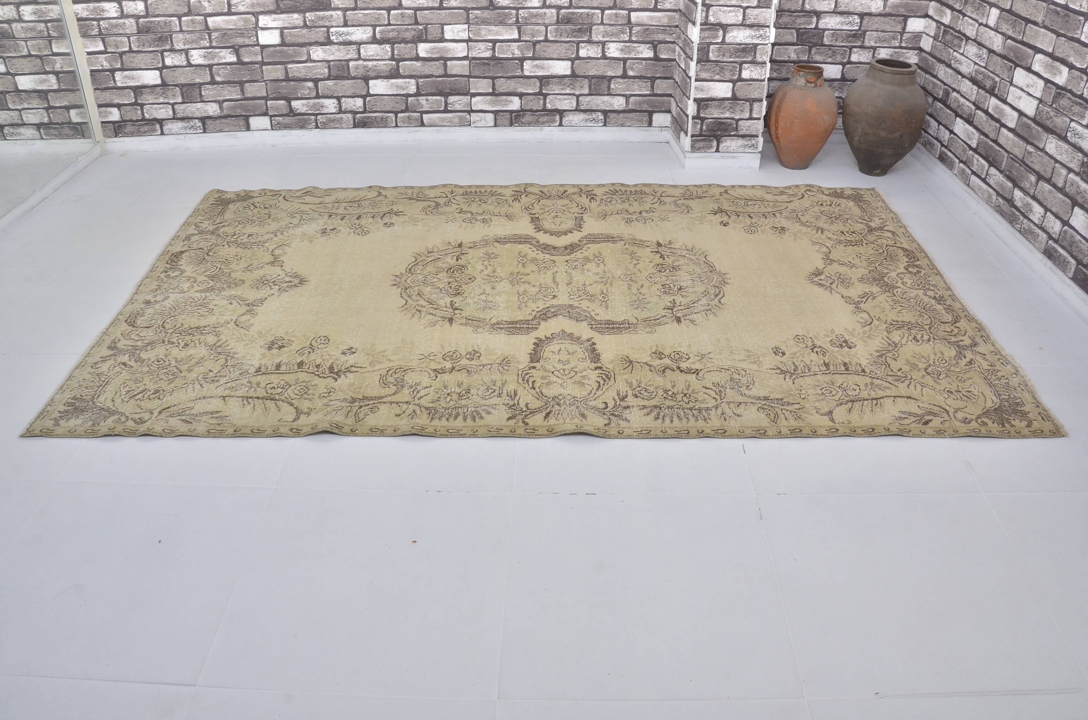 Oushak Floral Handmknotted Carpet SKU 1838
