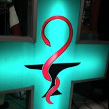 Light sign pharmacy caducée