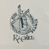 Antique serving dish in Saint-Amand earthenware (Nord)