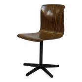 Chaise d'école vintage Galvanitas Pagholz, chaise de travail, design hollandais