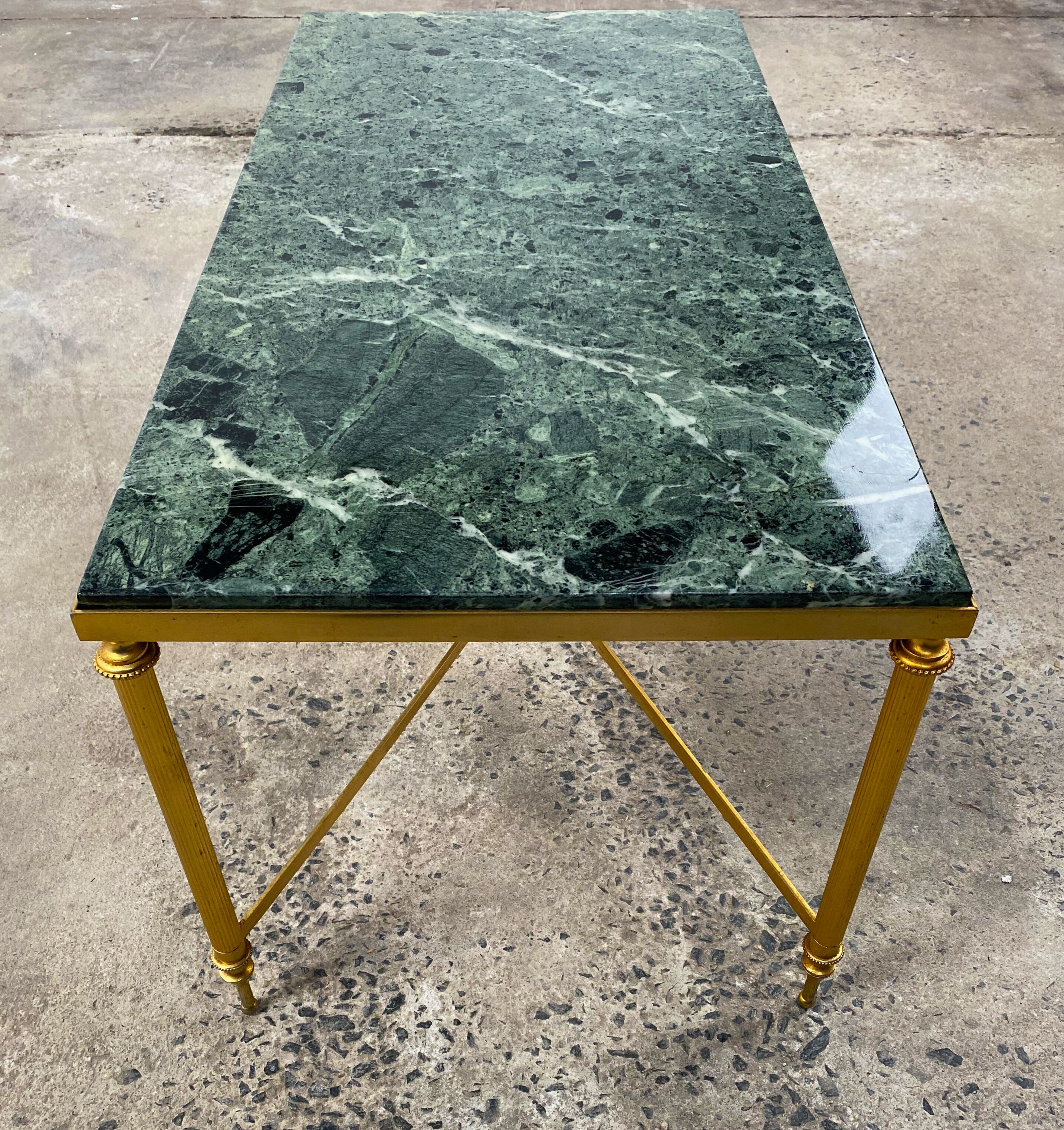 Marble and bronze coffee table 1960