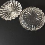 Old worked glass candy box
