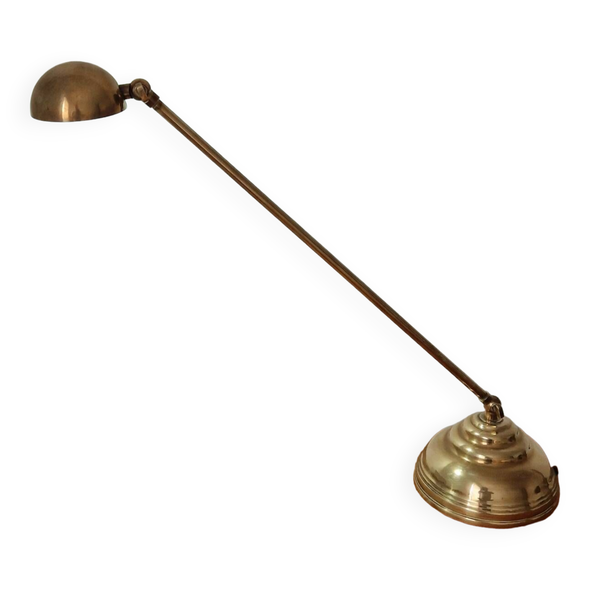 80s brass desk lamp
