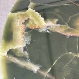 Round dining table in onyx and solid walnut by Osvaldo Borsani, 1950s.