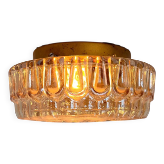 Plafonnier ou applique murale en verre, style Midcentury, Allemagne, années 1970