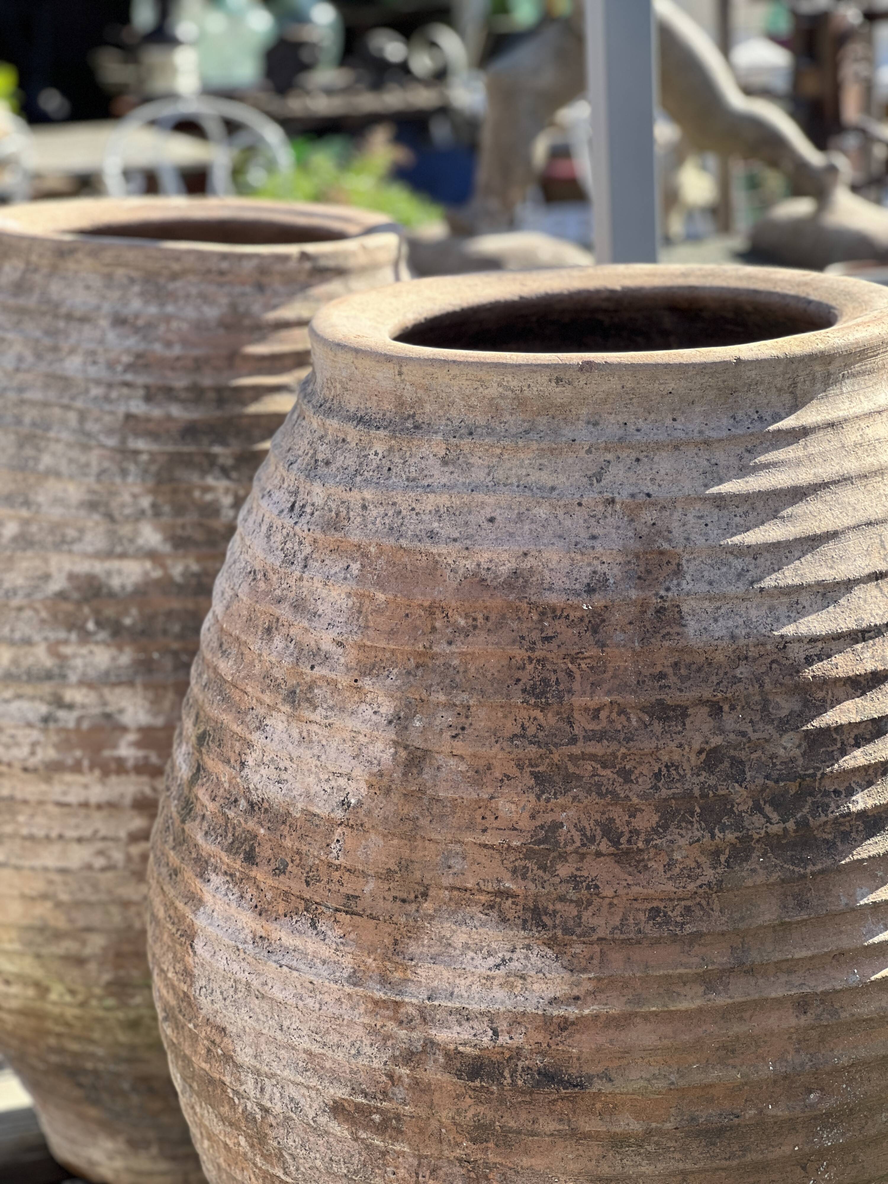Pair of large Spanish jars