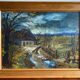 Tableau ancien, paysage signé Guyard, circa 1960