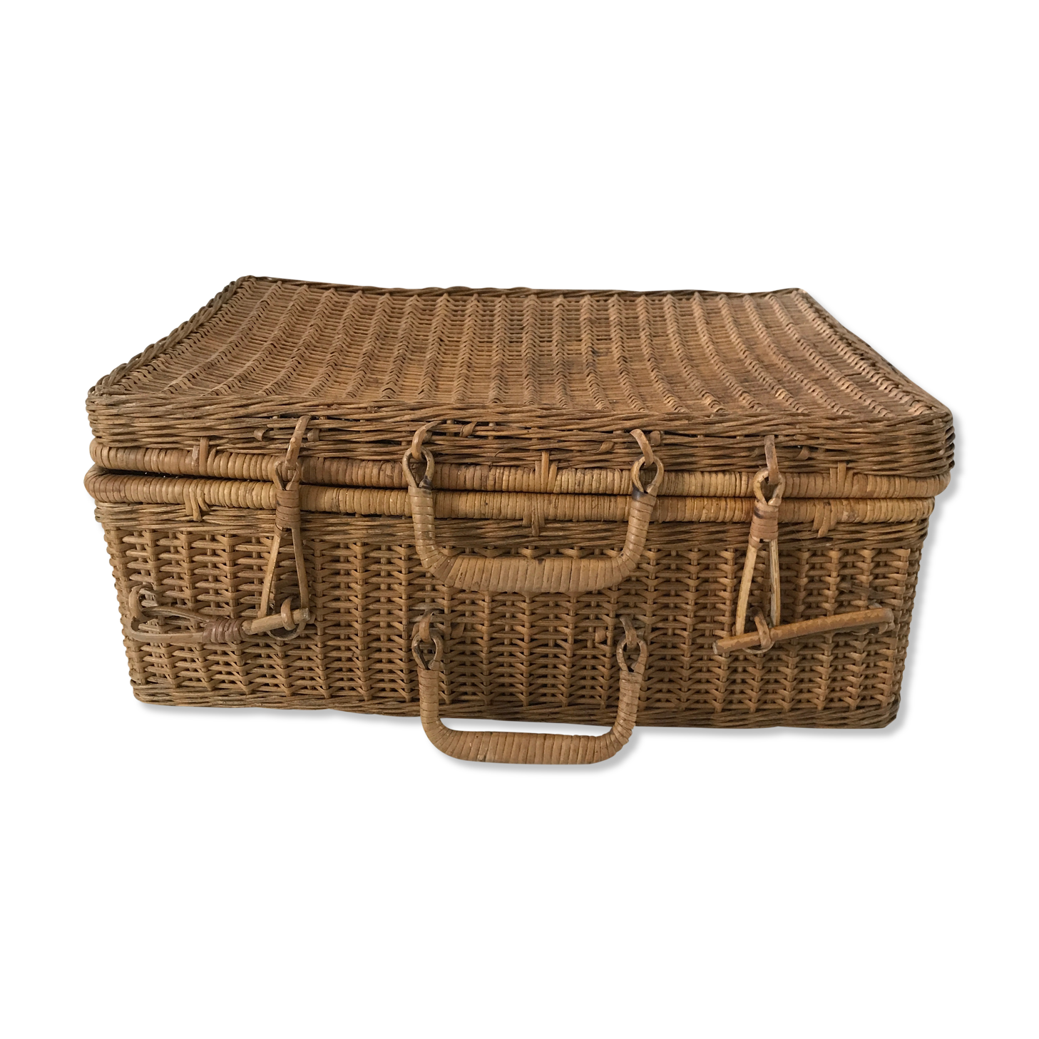 Rattan suitcase