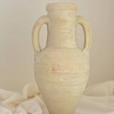 Handcrafted terracotta amphora