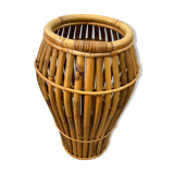 Bamboo umbrella stand attributed to Franco Albini for Bonacina, Italy, 1950s.