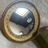 Small vintage wooden Venetian mirror