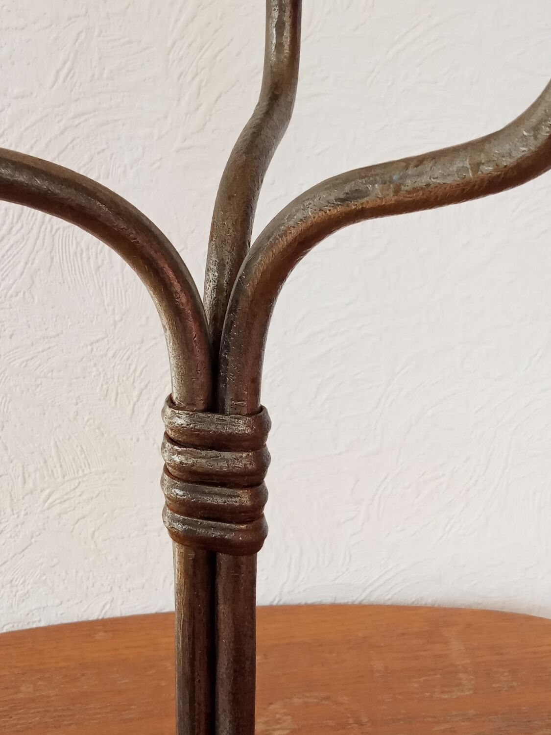 Wrought iron candlestick