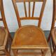 3 wooden bistro chairs