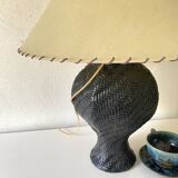 Asian lamp, 2 M fabric cable, paper lampshade