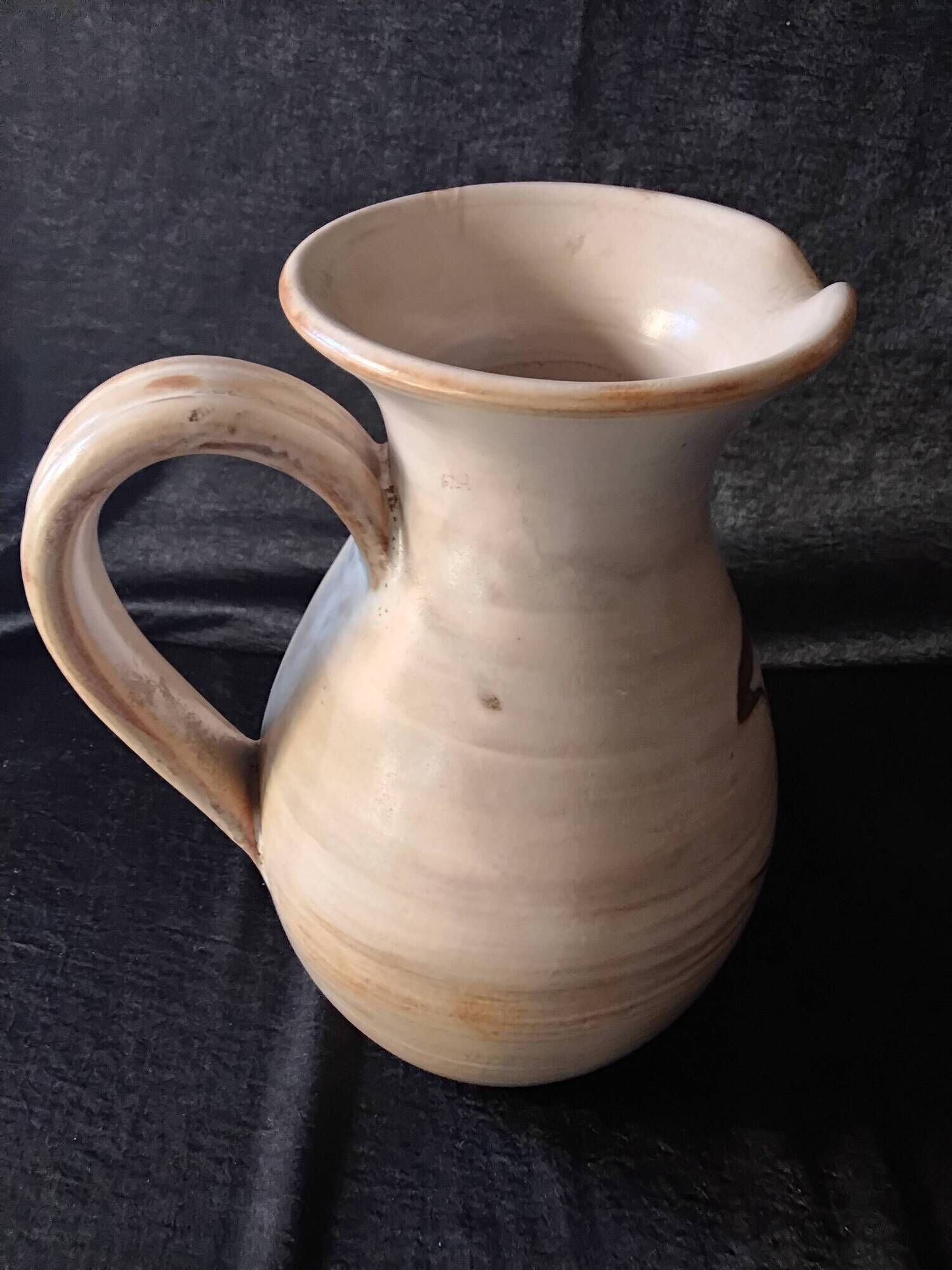 Jug signed in ceramic by Fonck and Matéo made in Valauris.
