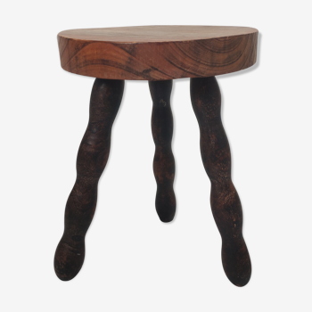 Tripod oak stool