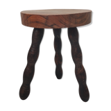 Tripod oak stool